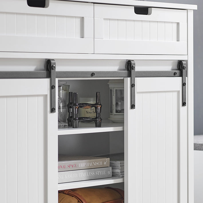 SoBuy | Credenza da Cucina | Sideboard | Mobile da Ingresso | Cassettiera | FSB74-W
