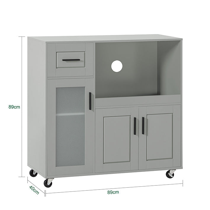 SoBuy | Meuble de Cuisine | Buffet | Meuble de Rangement | Desserte de Cuisine | FSB78-HG