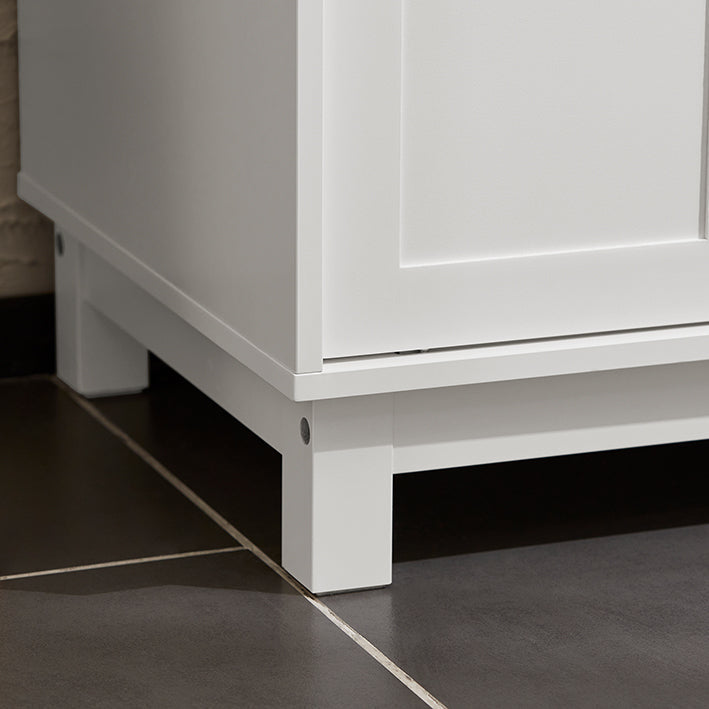 SoBuy | Scarpiera | Madia con ante scorrevoli | Credenza da cucina | Cassettiera | FSB84-W