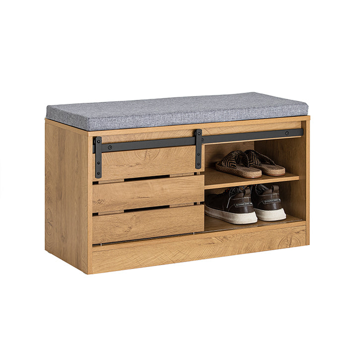 SoBuy | Scarpiera con anta scorrevole | Panca contenitore | Scarpiera | FSR120-N