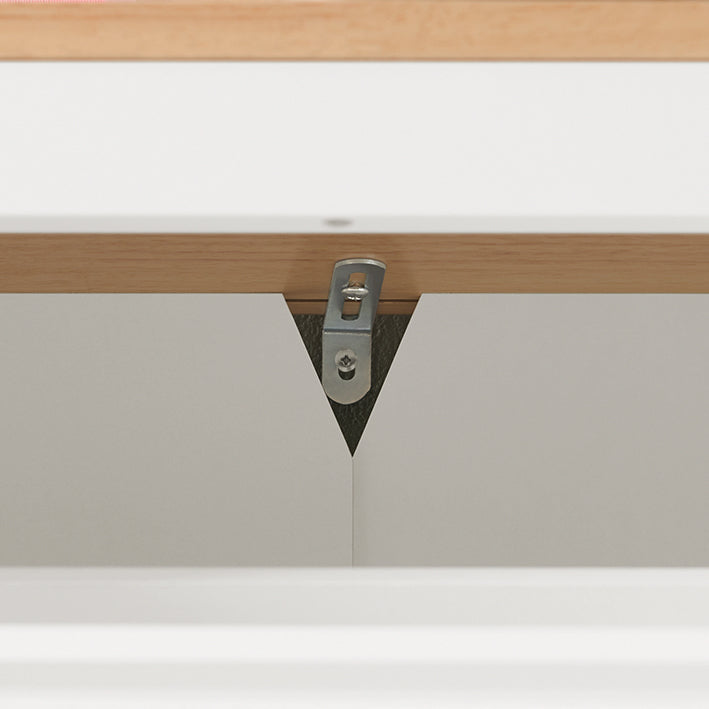 SoBuy | Schuhkipper | Schuhschrank mit 3 Klappen | Schuhkommode Weiß | FSR144-WN