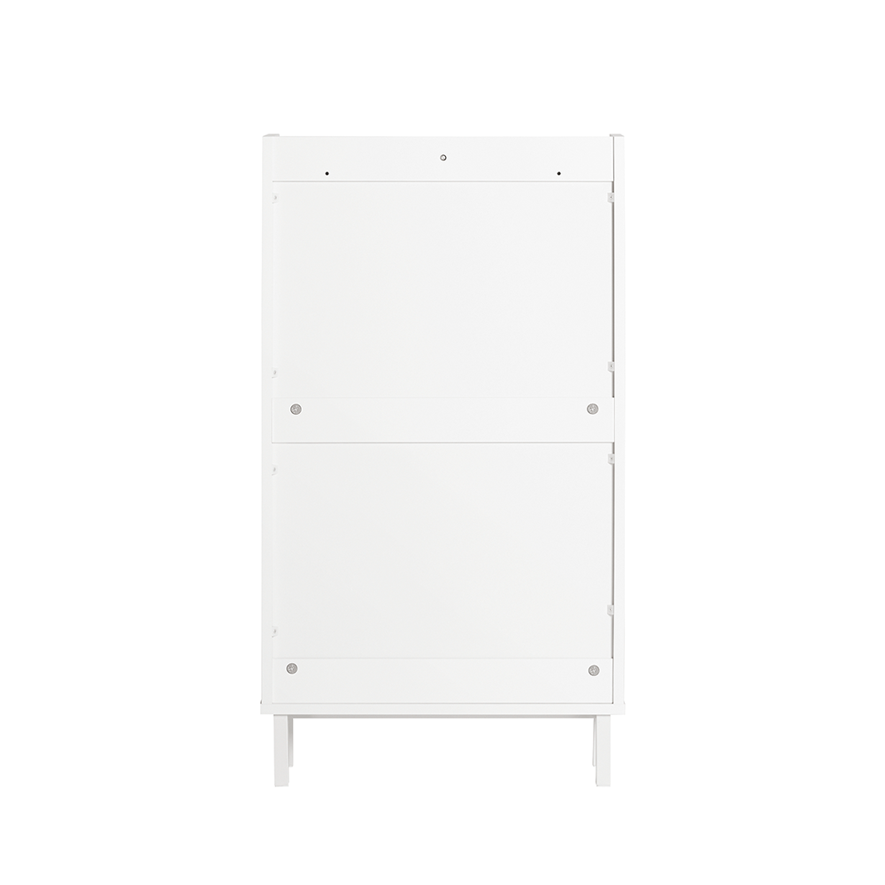 SoBuy | Meuble à Chaussures à 2 Abattants | Armoire à Chaussures | Commode à Chaussures | Blanc | FSR151-W