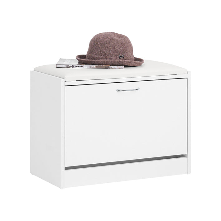 SoBuy | Scarpiera | Scarpiera con panca | Bianco | FSR16-W