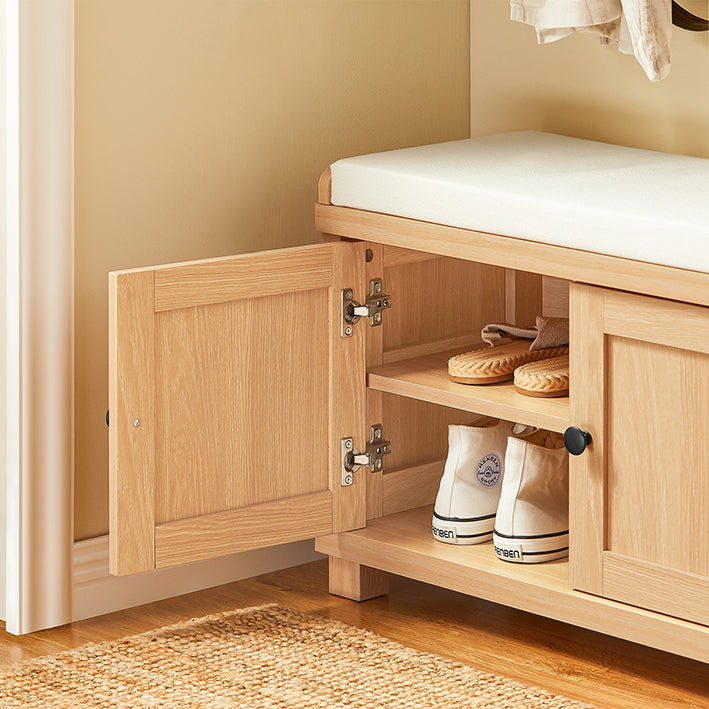 SoBuy | Banc à chaussures avec assise | Banc d'entrée | Banc | Banc d'entrée | Naturel | FSR188-N