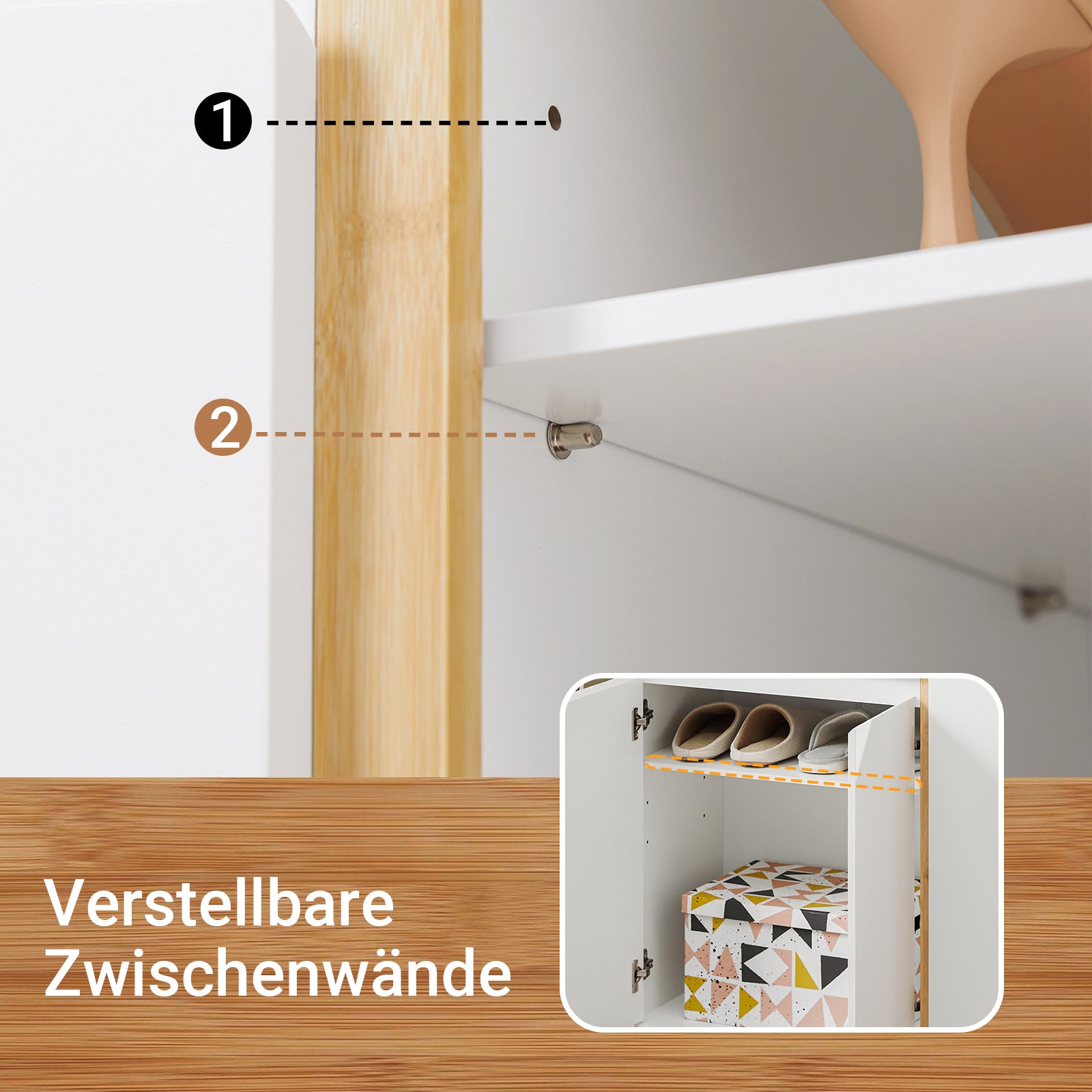 SoBuy | Meuble à chaussures | Buffet | Meuble d'entrée | Commode | Meuble de cuisine | FSR190-WN