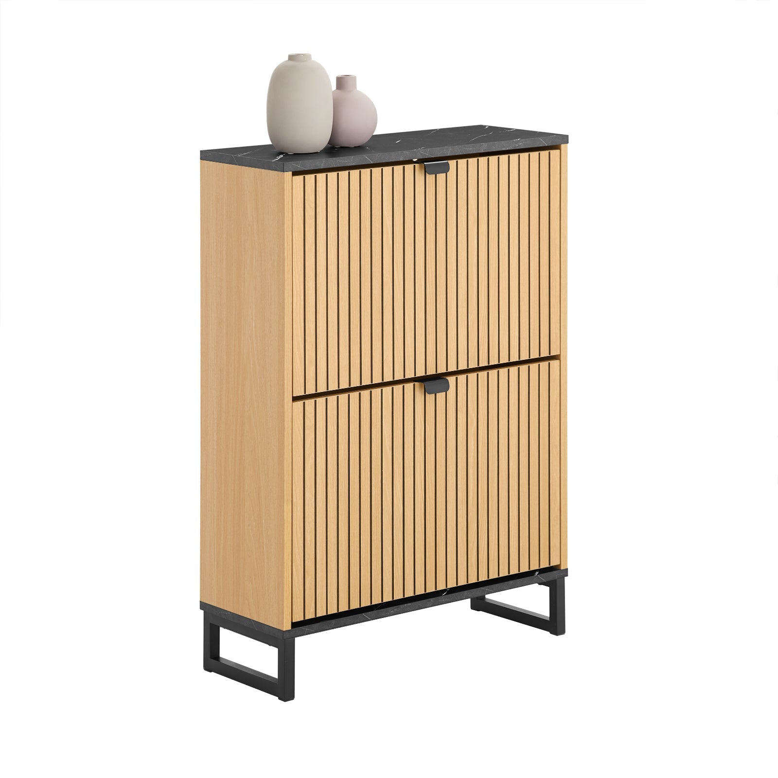 SoBuy | Scarpiera stretta | Scarpiera a ribalta | per 8-12 paia | FSR202-N