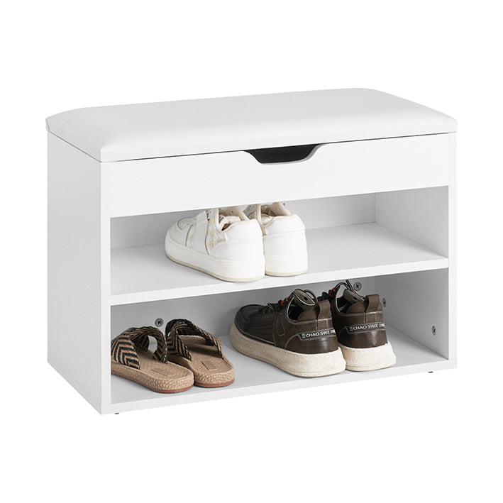 SoBuy | Scarpiera con panca e sedile | Scarpiera Bianca | FSR25-W