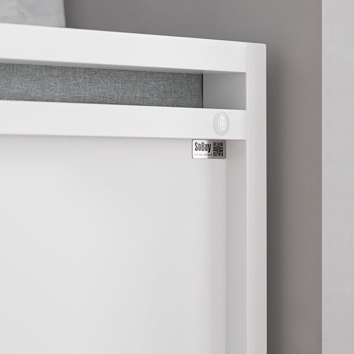 SoBuy | Banc à 2 tiroirs | Banc de lit | Blanc | FSR74-W