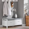 SoBuy | Sitzbank mit 2 Schubladen | Bettbank | Weiß | FSR74-W