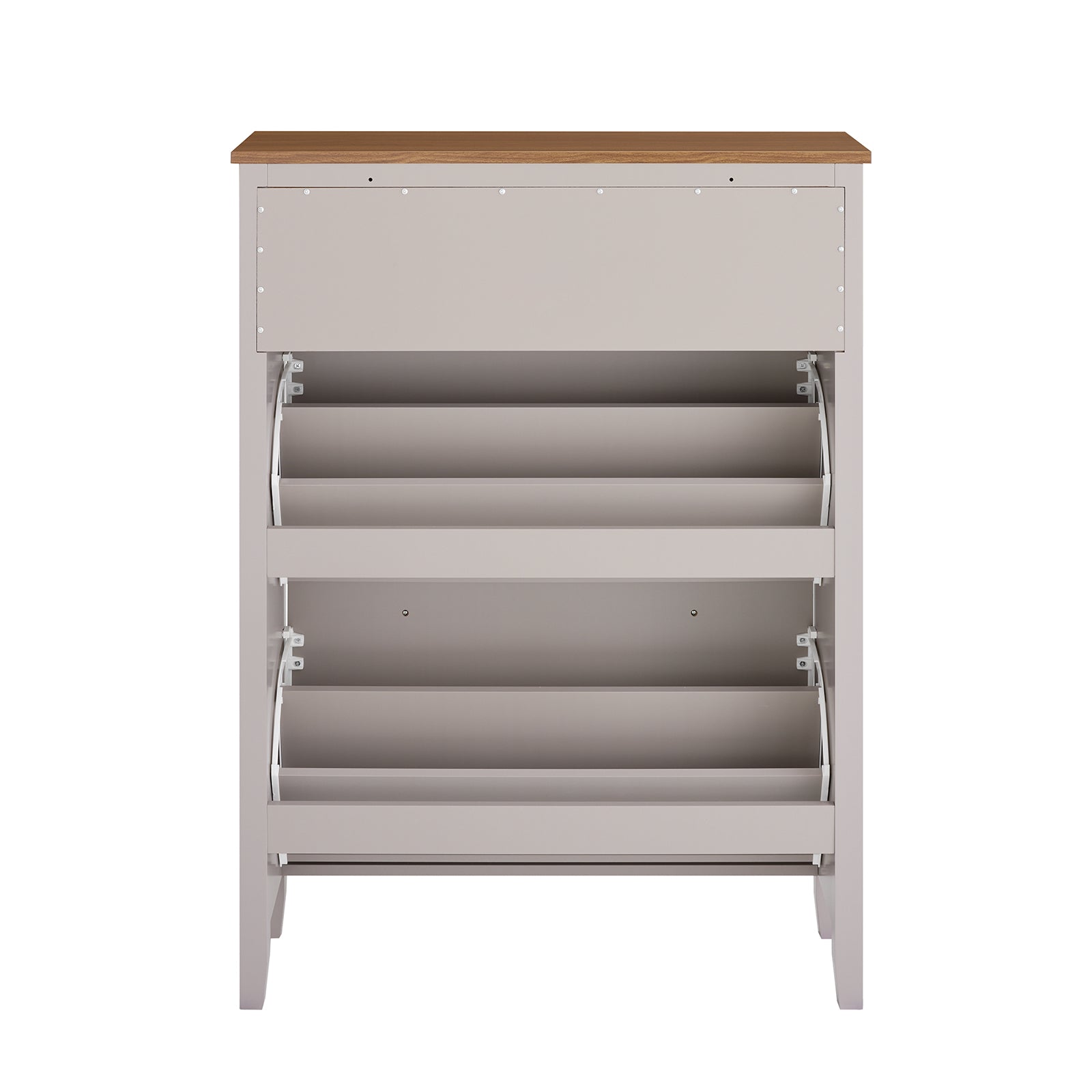 SoBuy | Meuble à chaussures étroit | 2 portes et tiroir | Capacité : 12 paires de chaussures | Marron clair | L 80 x P 25 x H 108 cm | FSR89-KA