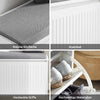 SoBuy | Meuble à chaussures | Banc à chaussures avec compartiment intégré | Banquette | Blanc | FSR98-W
