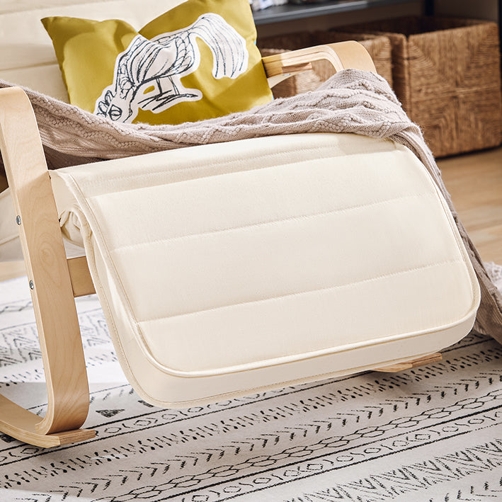 SoBuy | Chaise à bascule | Fauteuil d'allaitement | Fauteuil à bascule | Blanc | FST16-W