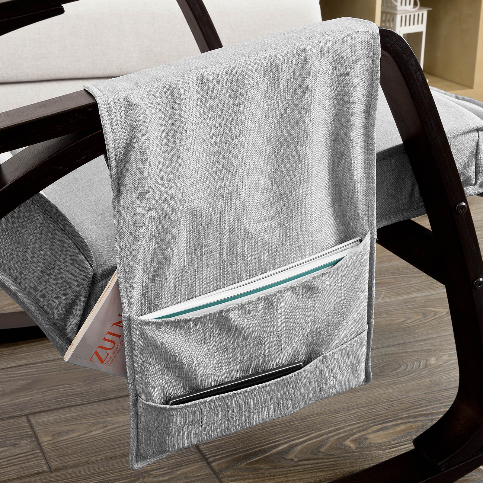SoBuy | Fauteuil à bascule | Fauteuil allaitement Gris | FST20-HG