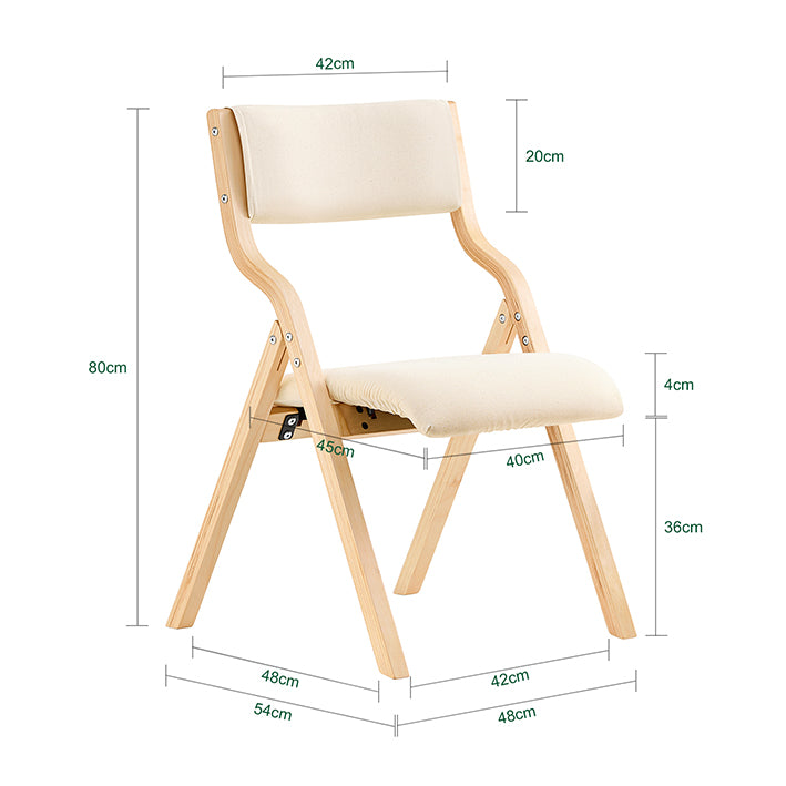SoBuy | Klappstuhl | Küchenstuh l Schreibtischstuhl Kinder | Weiß | FST40-W
