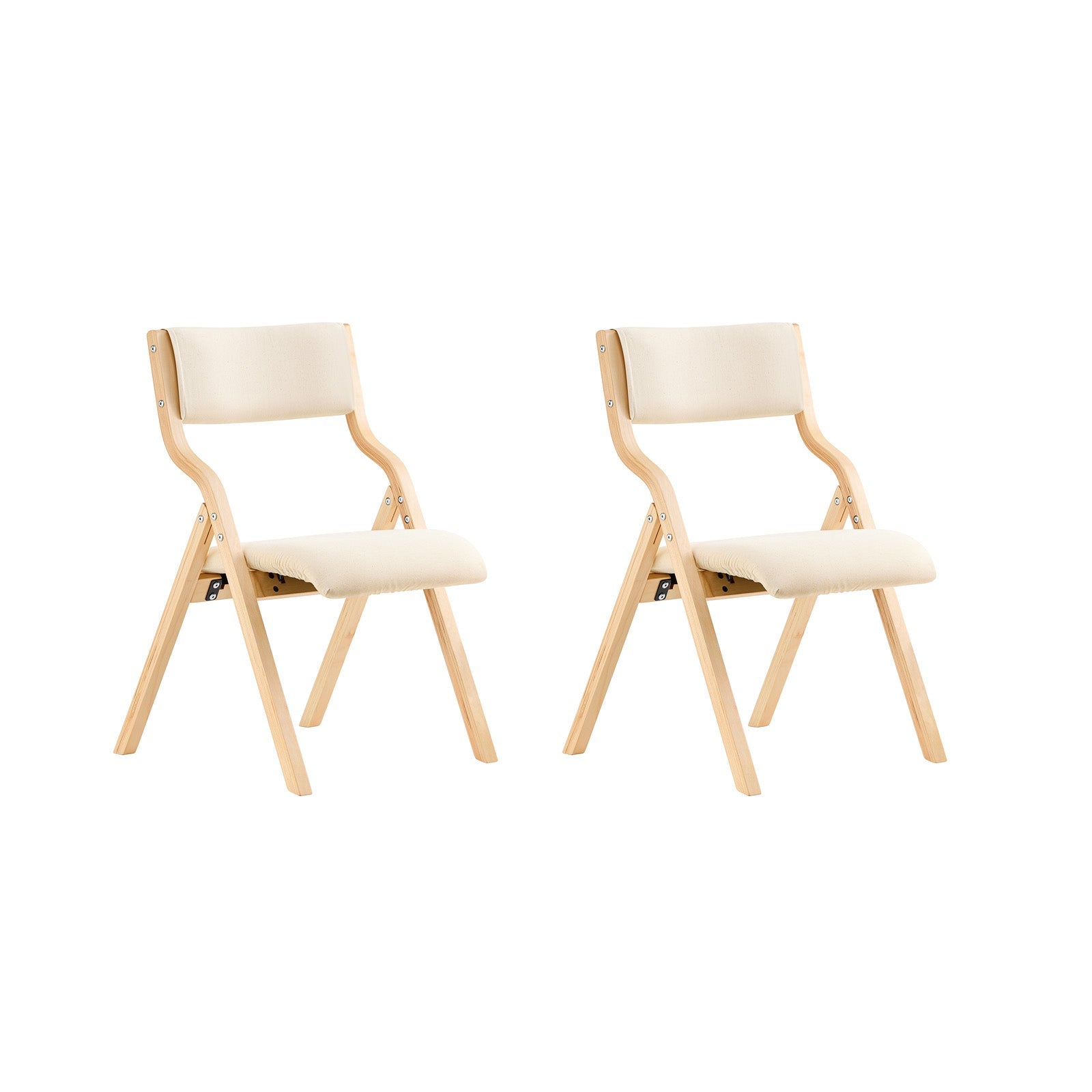 Prevendita | SoBuy | Set di 2 sedie pieghevoli in legno | Sedia da cucina | Sedia da scrivania per bambini | Bianco | FST40-Wx2