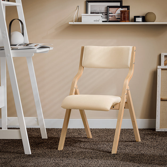 Prévente | SoBuy | Lot de 2 chaises pliantes en bois | Chaise de cuisine | Chaise de bureau pour enfants | Blanc | FST40-Wx2