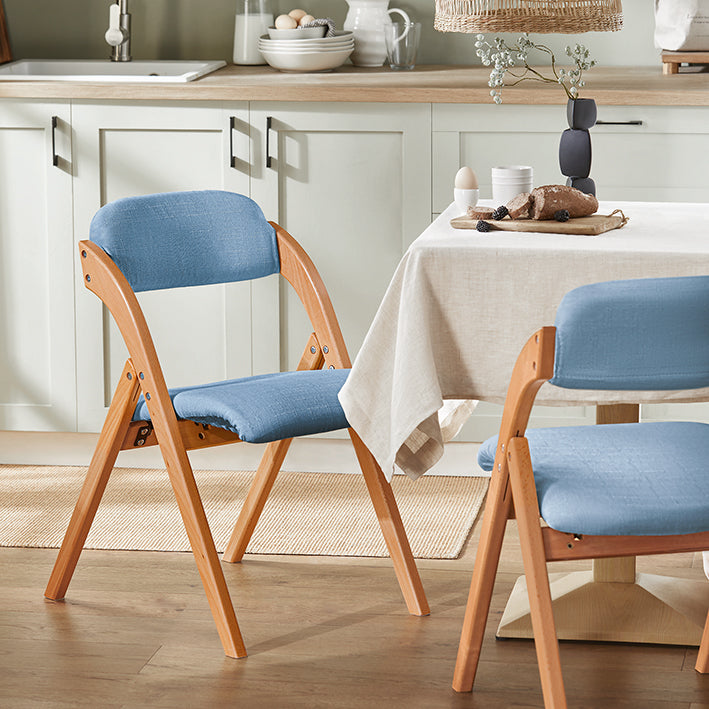 SoBuy | Klappstuhl | Küchenstuh l Schreibtischstuhl | Blau | FST92-BL