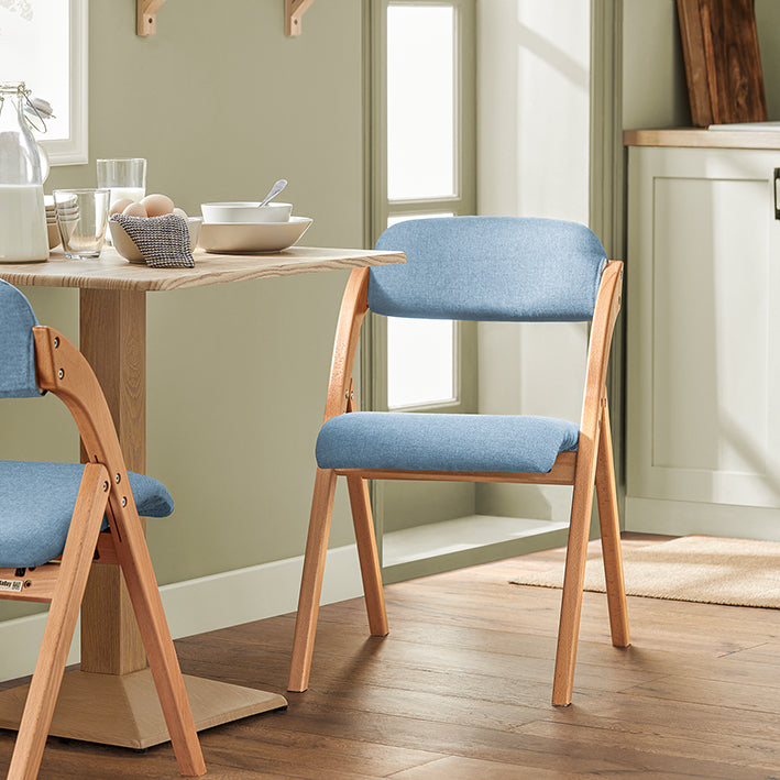 SoBuy | Klappstuhl | Küchenstuh l Schreibtischstuhl | Blau | FST92-BL