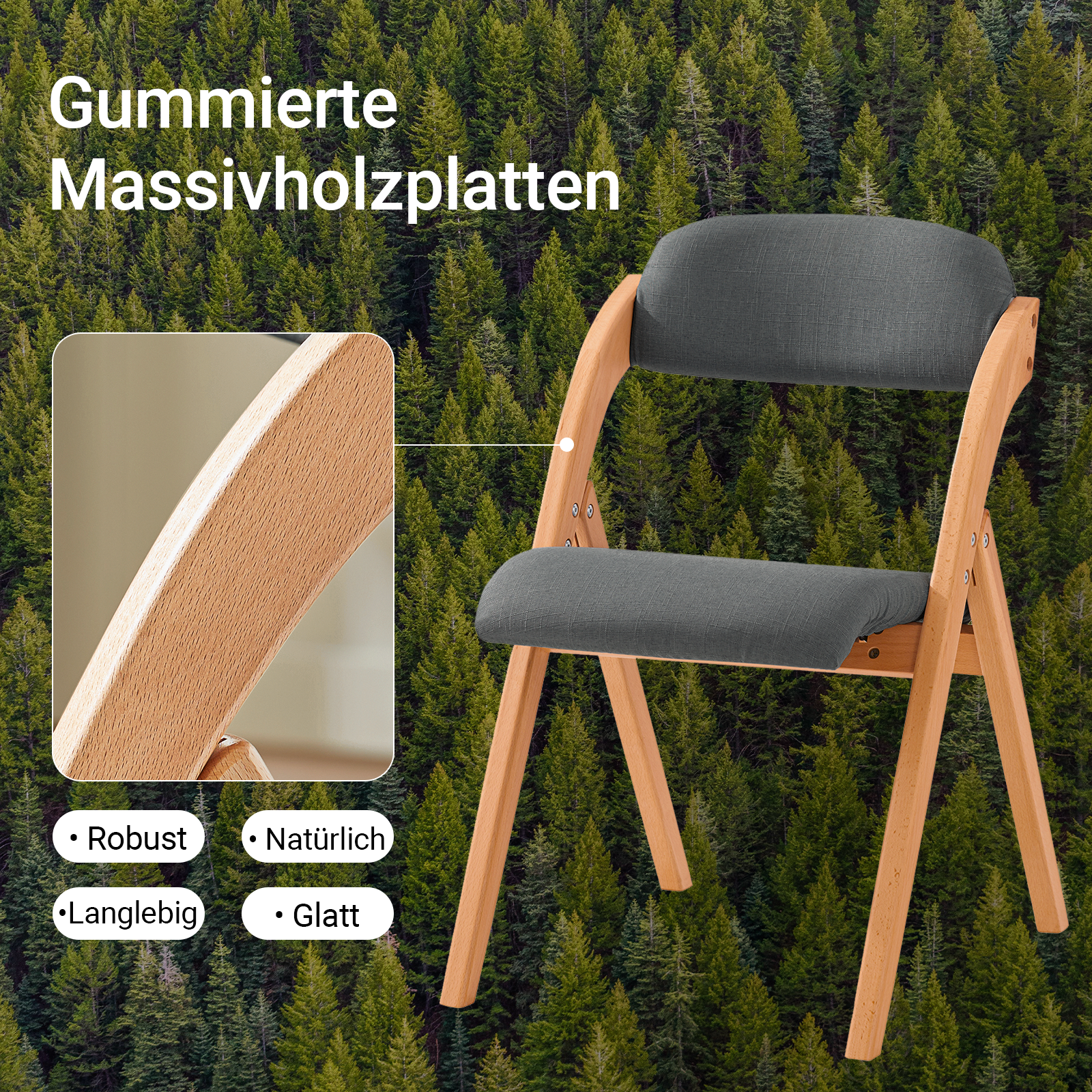 SoBuy 2er Set Klappstuhl Gepolstert | Ergonomische EsszimmerstĂŒhle Klappbar | FST92-SGx2