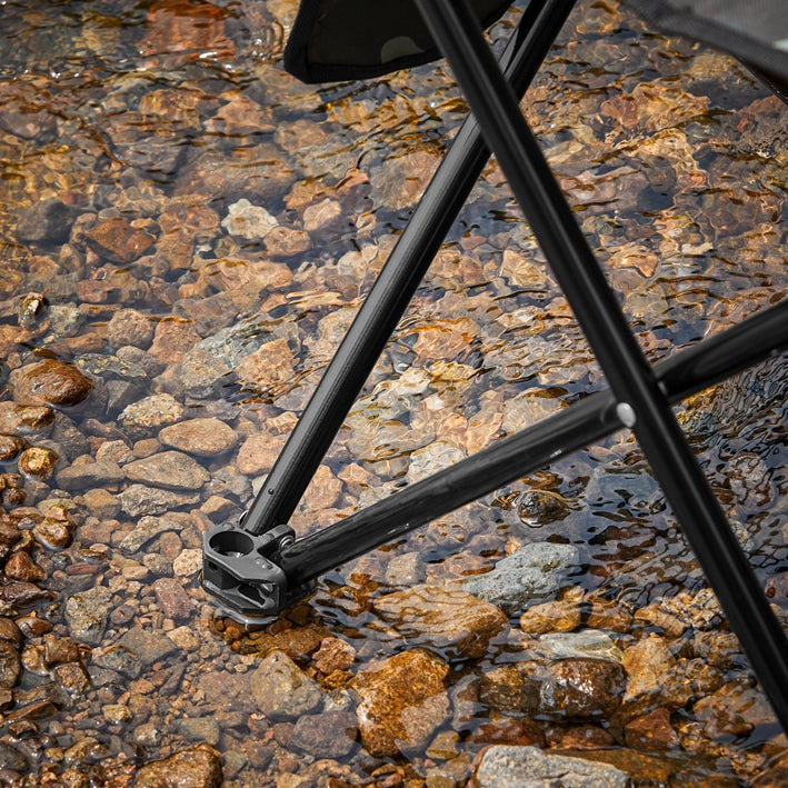 SoBuy | Chaise de camping | Chaise de pêche avec sac de transport | Chaise pliante | Camouflage | FST96-TN