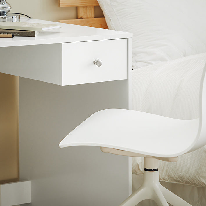 Prévente | SoBuy | Bureau Blanc | Bureau avec étagère | Bureau Enfant | FWT35-W
