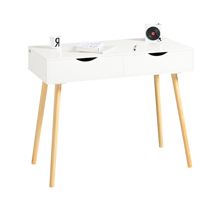 SoBuy | Bureau blanc | avec tiroirs | Bureau enfant | FWT40-WN