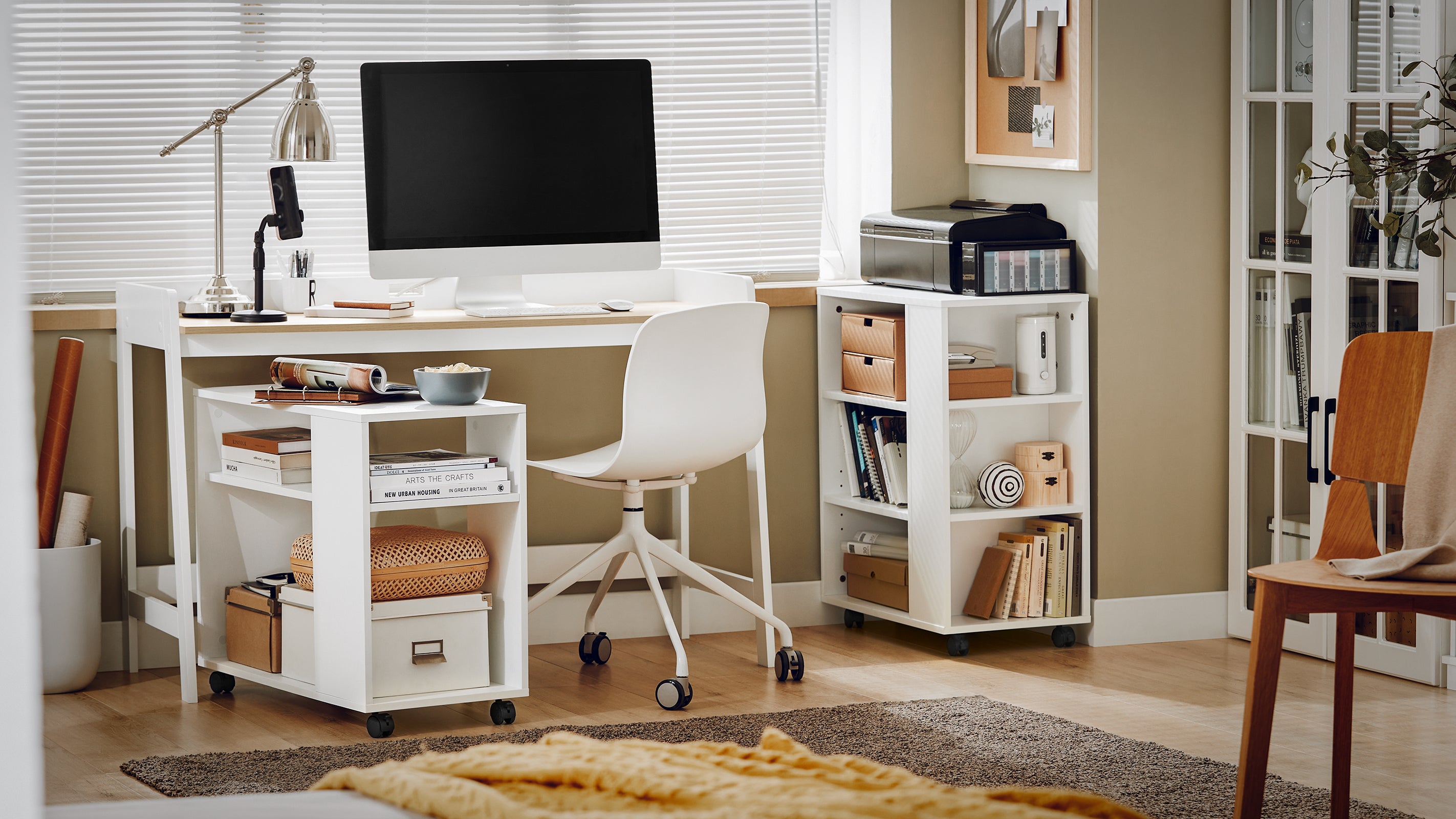 SoBuy | Schreibtisch | Bürotisch | Kinderschreibtisch | Weiß-Natur | FWT41-WN