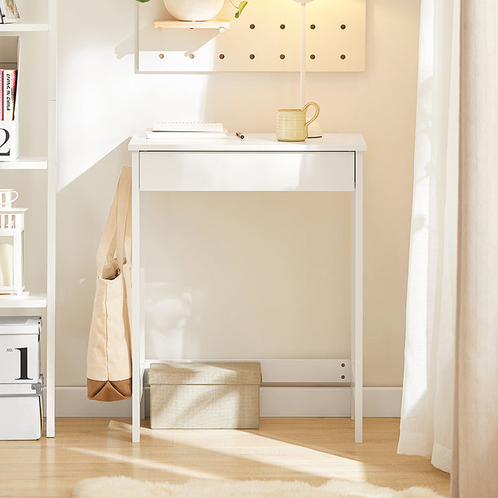SoBuy | Bureau | Table d'ordinateur | Coiffeuse Blanc | FWT43-W