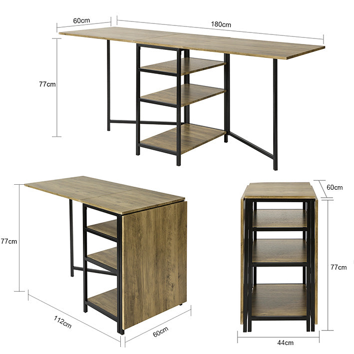 SoBuy | Tavolo da pranzo pieghevole | Tavolo da cucina | Tavolo in legno | Tavolo pieghevole | FWT62-N