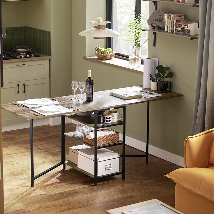 SoBuy | Table de salle à manger pliante | Table de cuisine | Table en bois | Table pliante | FWT62-N