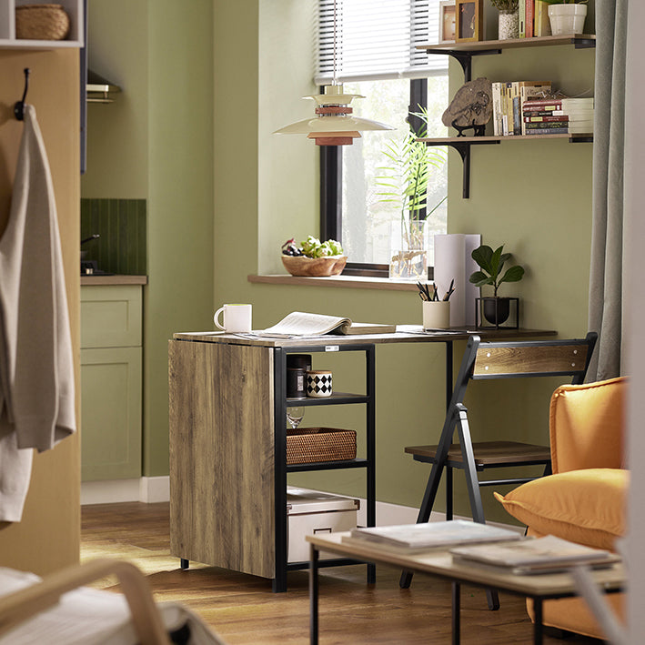 SoBuy | Table de salle à manger pliante | Table de cuisine | Table en bois | Table pliante | FWT62-N