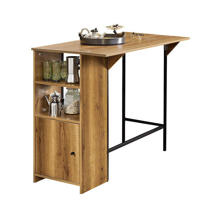 SoBuy | Tavolo da bar | Tavolo alto | Tavolo da cucina | Tavolo da pranzo stile industriale | FWT98-PF