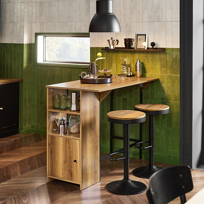 SoBuy | Tavolo da bar | Tavolo alto | Tavolo da cucina | Tavolo da pranzo stile industriale | FWT98-PF