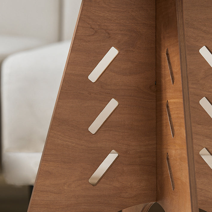 SoBuy | Table d'appoint à tenons et mortaises | Table basse | Table de salon | Marron | HFBT01-BR