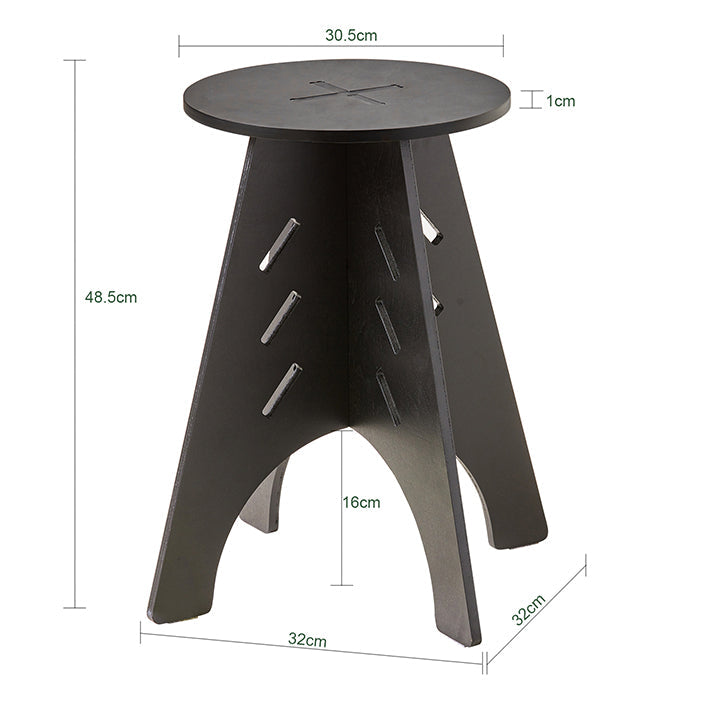 SoBuy | Table d'appoint avec assemblage tenon et mortaise | Table basse | Table de salon | Noir | HFBT01-K-SCH