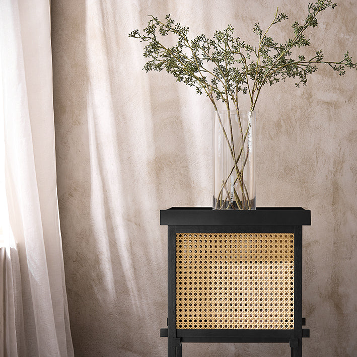 SoBuy | Table d'appoint à tenons et mortaises | Table basse | Table de chevet | Noir | HFBT03-SCH