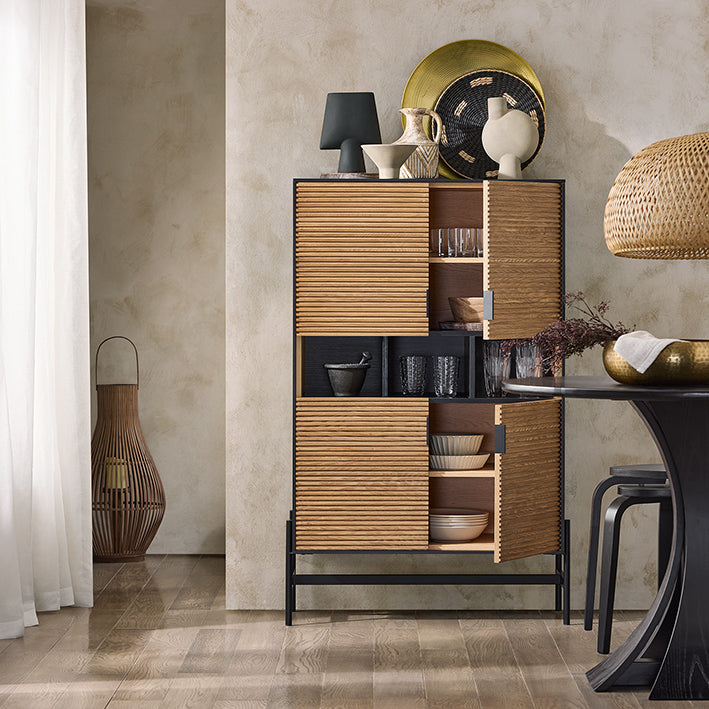 SoBuy | Credenza | Mobiletto da cucina | Armadietto da corridoio | Armadietto contenitore | Buffet | HFSB03-SCH