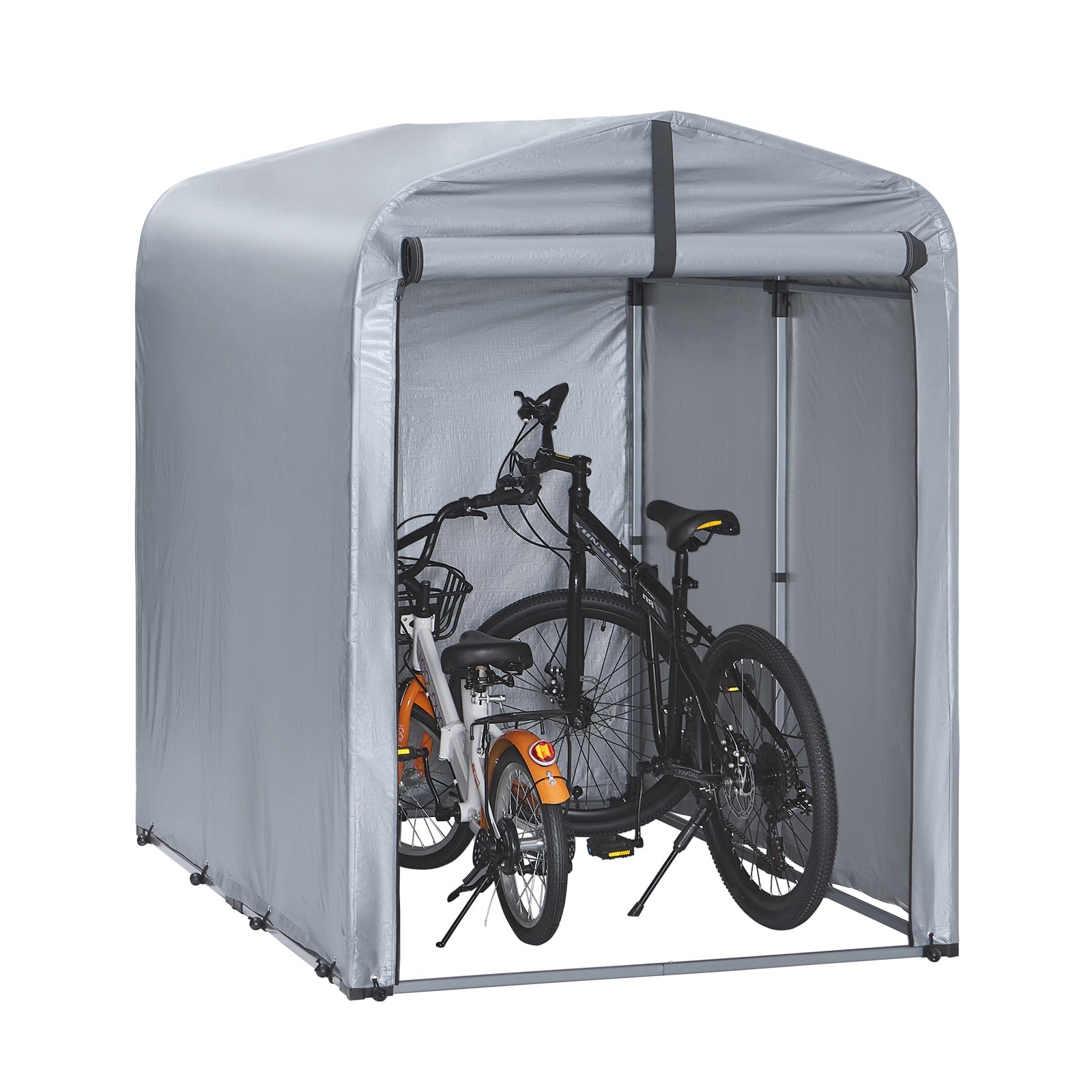 SoBuy | Riparo per biciclette resistente alle intemperie per 1-2 biciclette | 120x163x176cm | KLS11-K