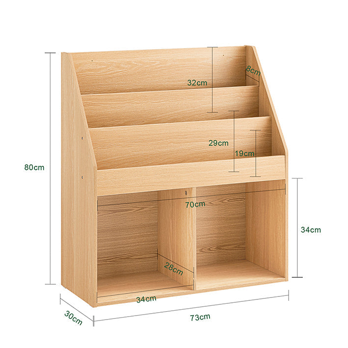 SoBuy | Scaffale per bambini | Portariviste | Scaffale portaoggetti | per bambini | KMB01-N