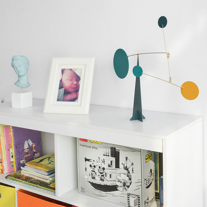 SoBuy | Étagère à livres pour enfants | Coffre à jouets | Étagère de rangement pour enfants | Blanc | KMB26-W
