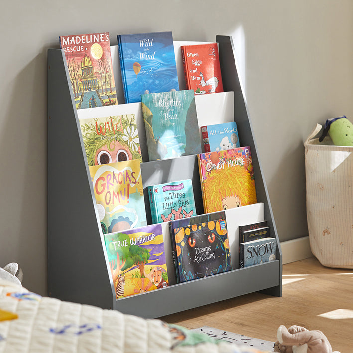 Vorverkauf | SoBuy | Kinderbücherregal | Zeitungsständer | Aufbewahrungsregal für Kinder | KMB32-HG