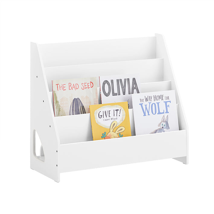 SoBuy | Libreria per bambini | Bianca | 70x60x30cm | KMB32-K-W