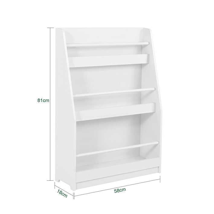 SoBuy | Scaffale per bambini | Scaffale a muro | Scaffale portaoggetti per bambini | KMB45-W