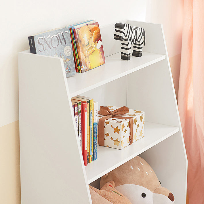 SoBuy | Étagère pour Livres Enfants | Meuble de Rangement pour Enfants | Blanc | KMB47-W