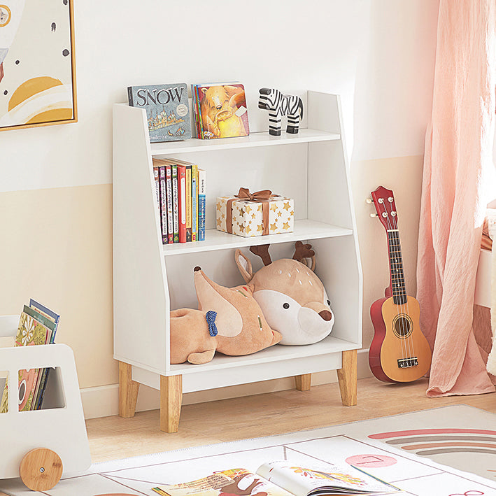 SoBuy | Scaffale portagiochi per bambini | Scaffale portaoggetti per bambini | Bianco | KMB47-W