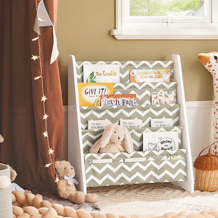 SoBuy | Libreria per bambini | Portariviste | Scaffale portaoggetti per bambini | KMB50-HG