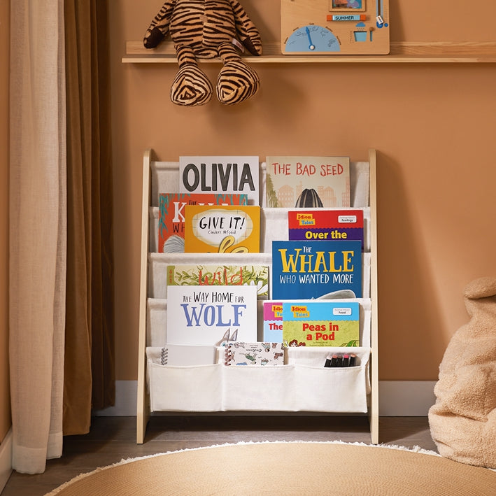 Prévente | SoBuy | Bibliothèque pour enfants | Porte-journaux | pour enfants | nature | KMB50-N