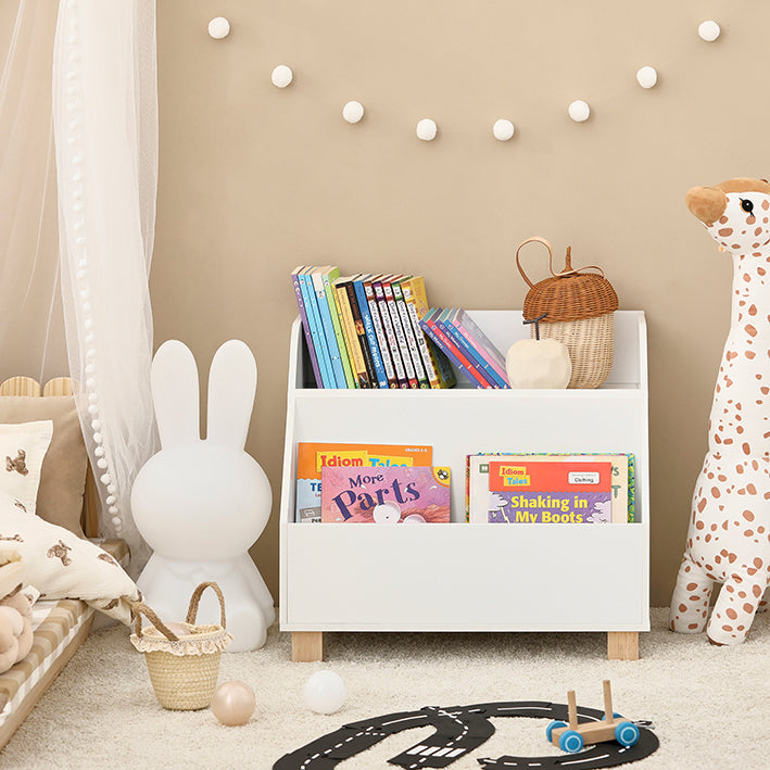 Pre-vendita | SoBuy | Scaffale per bambini | Scaffale portagiochi | Scaffale portaoggetti per bambini | KMB54-W