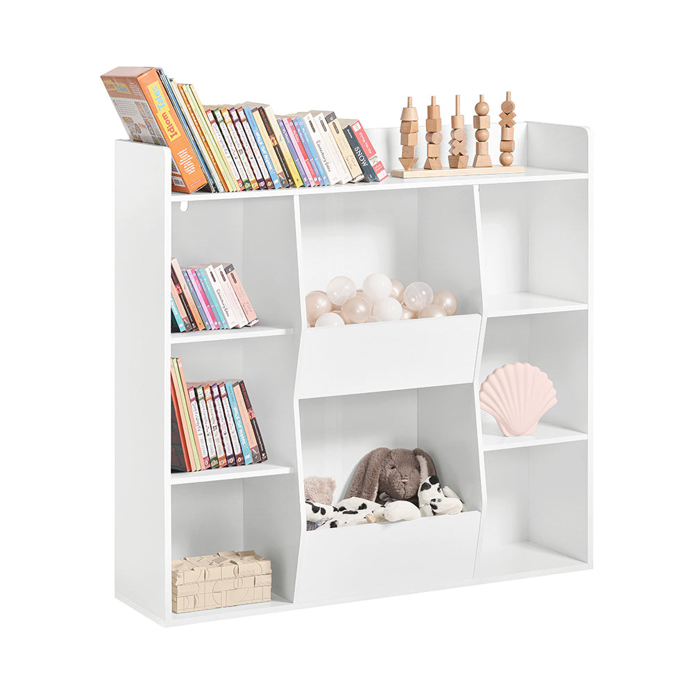SoBuy | Kinderbücherregal | Spielzeugtruhe | für Kinder | Weiß | KMB55-W