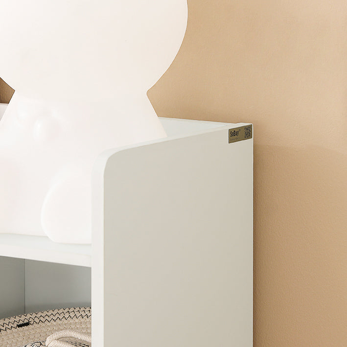 SoBuy | Bibliothèque pour enfants | Coffre à jouets | Étagère de rangement pour enfants | Blanc | KMB55-W